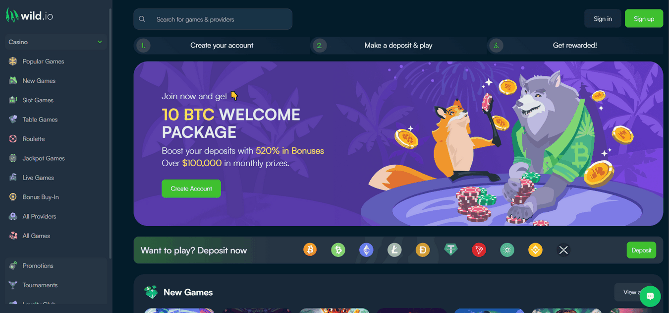 Full Review of Wild Online Casino